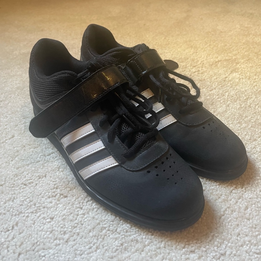 Men’s Adidas Olympic Weightlifting Shoes, Size 10.5